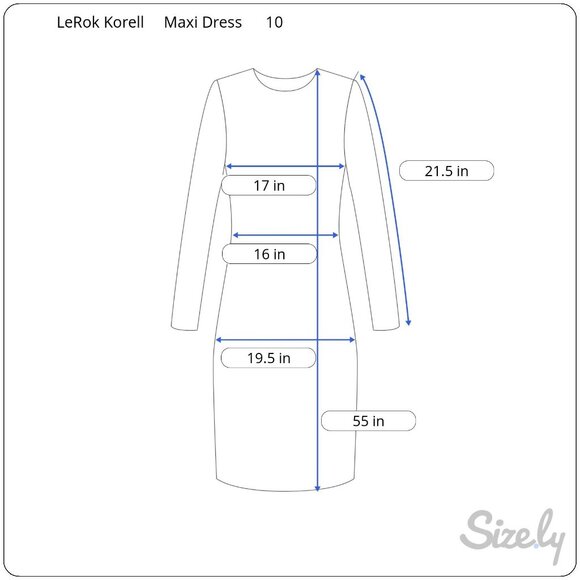 Vintage 70's Navy Blue LeRok Korell Knit Maxi Dress With Belt Sz M - Picture 6 of 16